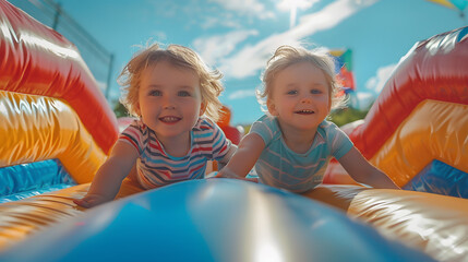 child playing in the playground