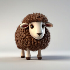 3D Brown Sheep Model