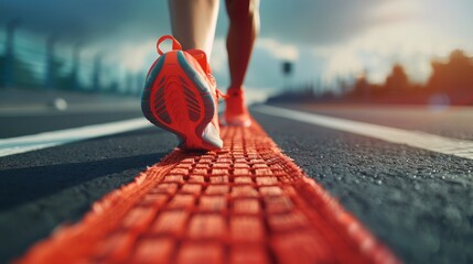 Athlete s agile footwork in action  close up during lateral movement at summer olympic games