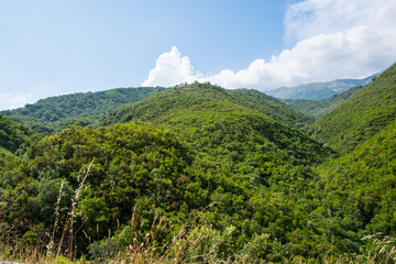 Obraz premium Beautiful mountain landscape of the Albanian Riviera