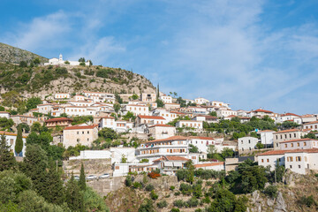 Fototapeta premium Town of Dhermi on the Albanian Riviera