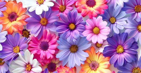 Flowers design will different types of colors as beautiful as possible full frame