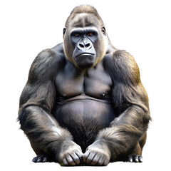 Gorilla isolated on transparent background