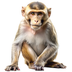 Naklejka premium Monkey isolated on transparent background