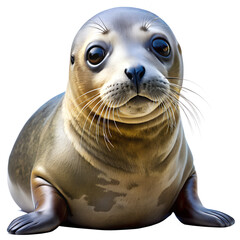 Naklejka premium Seal isolated on transparent background