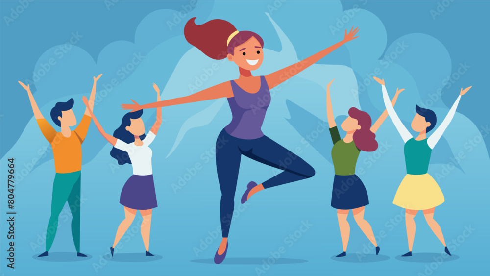 Poster a dancer with adhd feeling welcomed and accepted in a class that enables her to channel her energy a