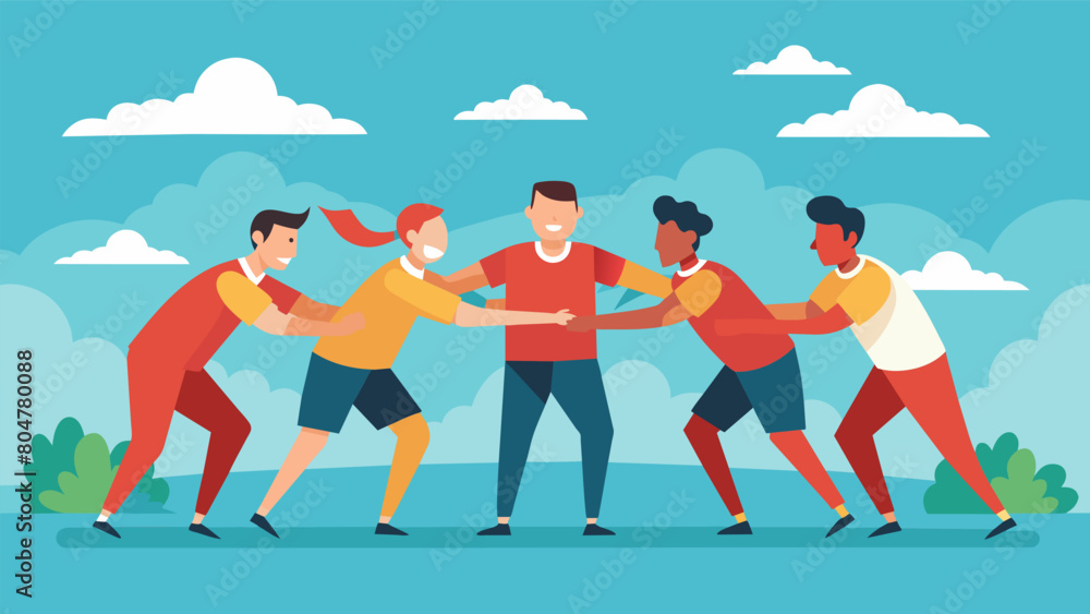 Poster a sense of camaraderie permeates the field as each team encourages and supports one another to keep 