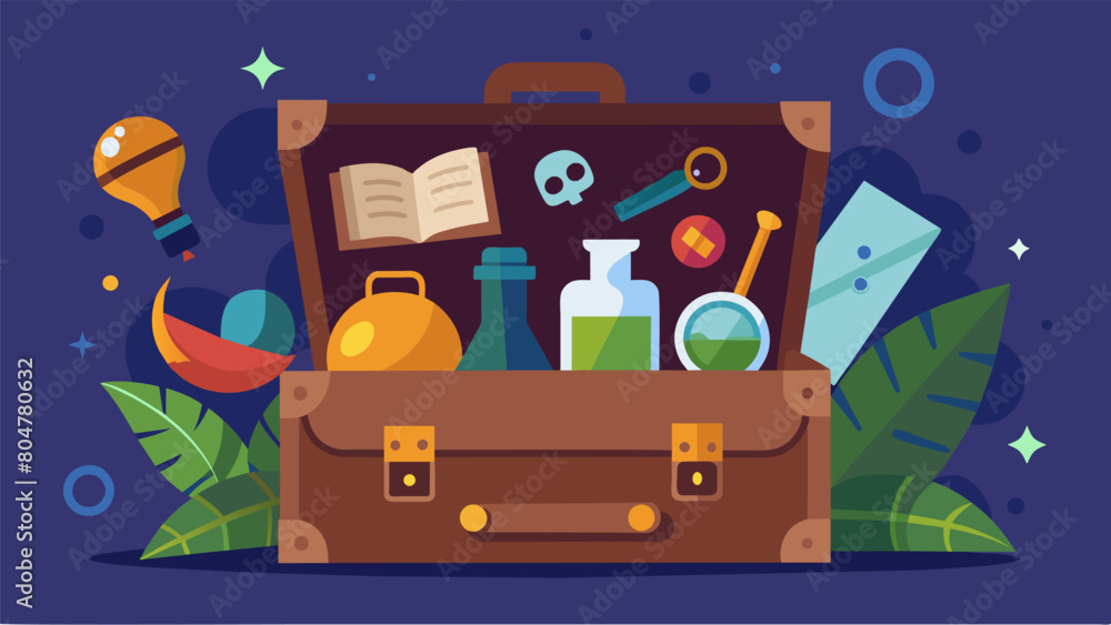 Poster unearth a world of mystery and intrigue within the old suitcase containing mysterious artifacts of u