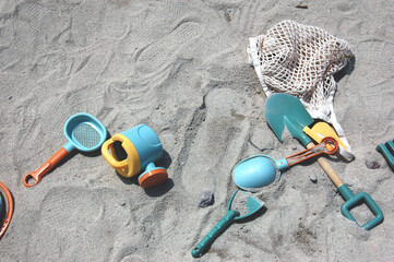 toys on the sand
