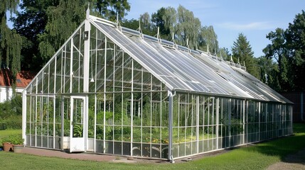 Greenhouses - Structures used for growing plants in controlled environments. 