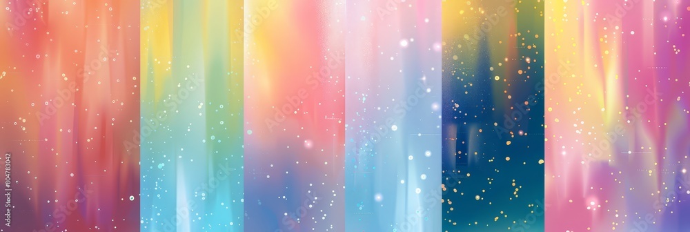 Poster a collection set of wavy colorful backdrops in different designs for insta post and story. web desig