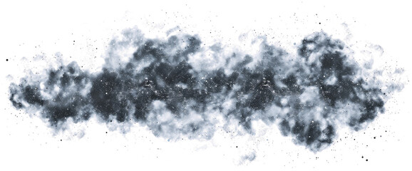 Fototapeta premium Smoke clouds drawing drifting lazily across