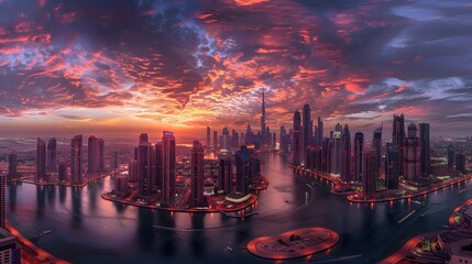 Fototapeta premium dubais panoramic 