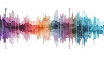 abstract background digital Full color equalizer sound