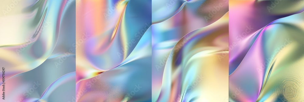 Poster a collection set of wavy colorful backdrops in different designs for insta post and story. web desig