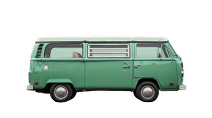  Passenger van isolated on white background, png transparent
