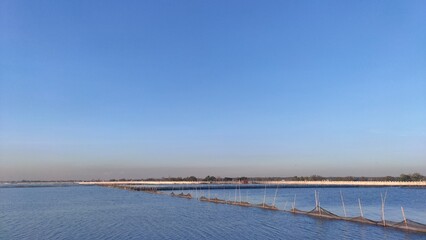 Malabon dike in a very hot but pretty morning