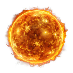 The Sun isolated on transparent background