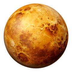Planet Venus isolated on transparent background