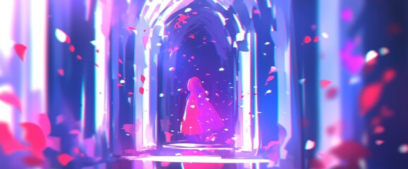 A winding river through a forest, reflections on calm waters, autumn foliage, DSLR camera with a wide-angle lens, golden hour lighting, scenic landscape., cartoon style