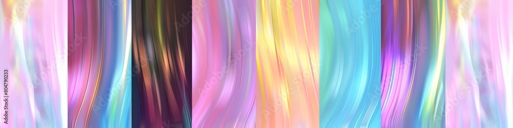 Poster a collection set of wavy colorful backdrops in different designs for insta post and story. web desig