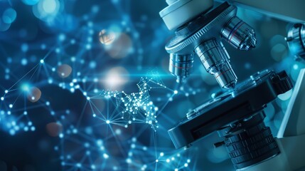 Biotech firms collaborate to create AIassisted diagnostic tools that predict patient health trends, Sharpen close up business hitech concept with blur background