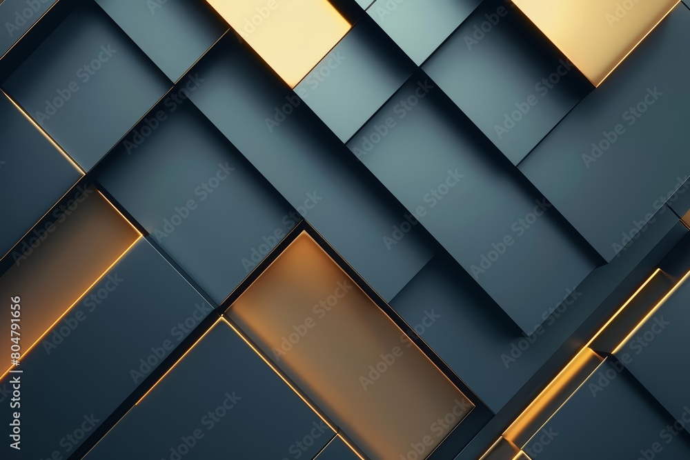 Poster create a 3d rendering of a geometric pattern