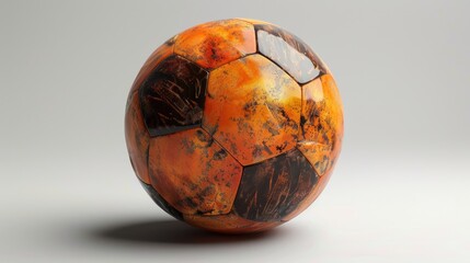 Explore the intricacy of a 3D rendered soccer ball, where cutting-edge technology meets the world's...