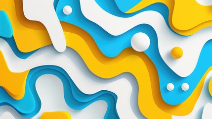 a vibrant fusion of hues creating an engaging and visually appealing composition, Ai Generated.