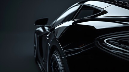 black modern car