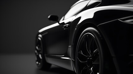 Fototapeta premium black modern car