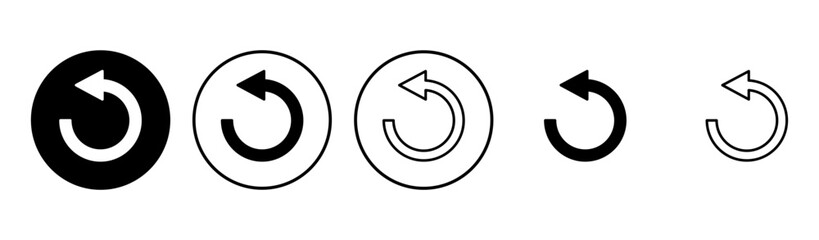 Refresh icon set. Reload icon vector. Update icon.