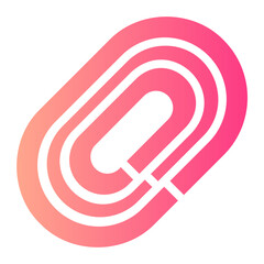 running track gradient icon