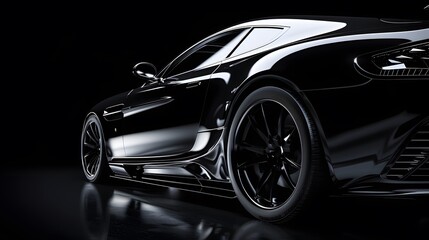 black modern car