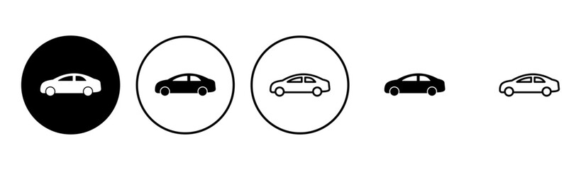 Car icon set. car vector icon. small sedan