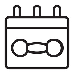 calendar line icon