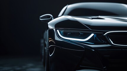 black modern car