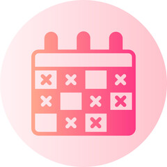 calendar gradient icon