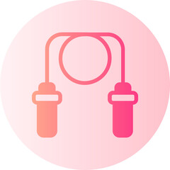 jumping rope gradient icon