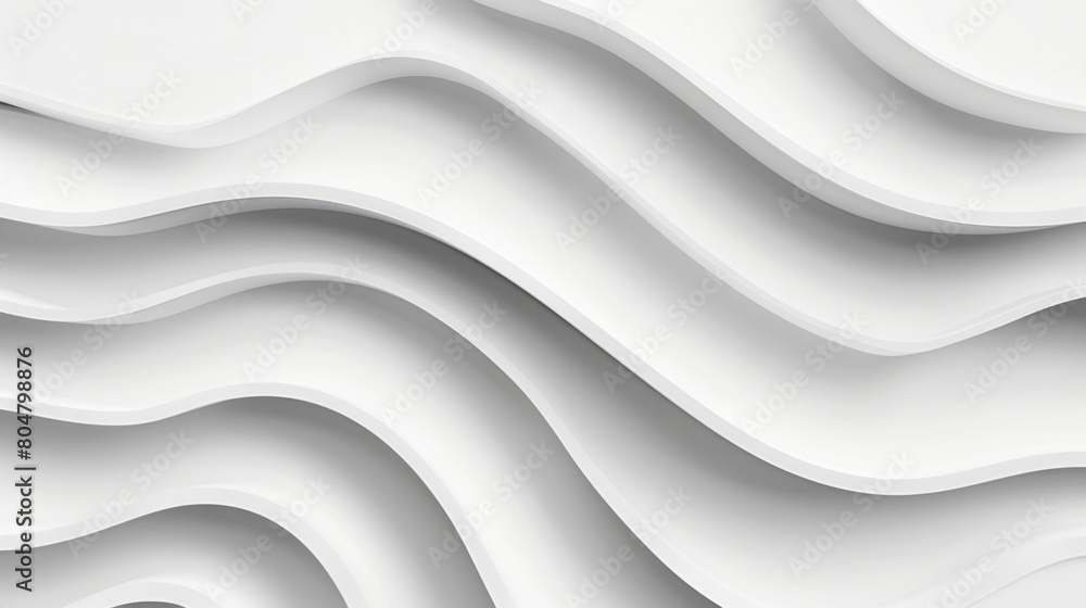Poster elegant white background with graceful wavy lines. simple and stylish abstract backdrop.
