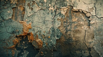 Blue and brown color background on a textured wall. Serene and earthy tones for an inviting atmosphere.