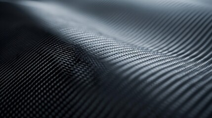 Dynamic lines pattern on a black fabric. Modern and eye-catching textile for stylish projects.