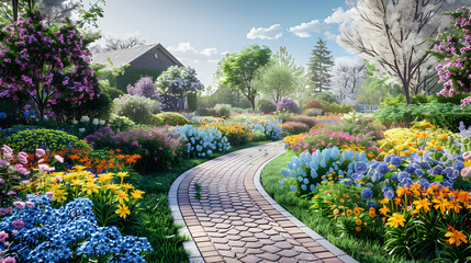 Springtime Family Garden Retreat: Capturing the Rejuvenating Energy of Nature and Seasonal Splendor