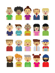 Fototapeta premium Flat Design Characters
