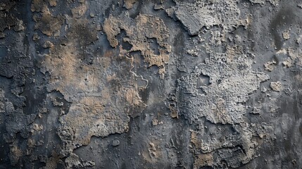 Fototapeta premium A wall with a lot of cracks and holes