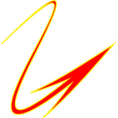 Attractive And Decorative Pointing Arrow