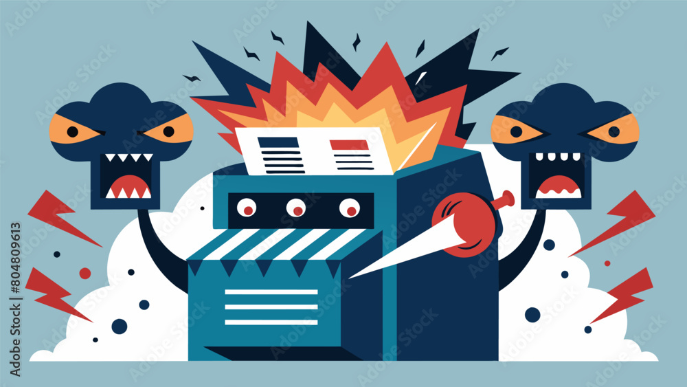 Poster the exaggeration engine thrived on the frenzy and panic created by its exaggerated news stories. it 