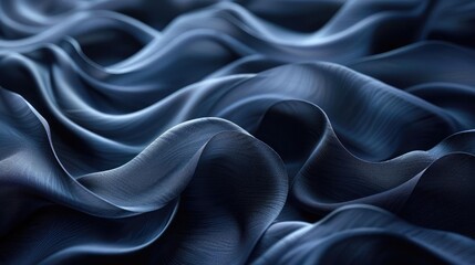 Obraz premium Blue wavy pattern.