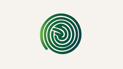 A sleek and circular human thumbprint logo, available in both color and white variations. This minimalist design exudes sophistication and modernity, with the thumbprint symbolizing uniqueness 