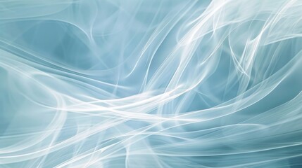 Abstract background of interwoven light streaks.  light blue and white color scheme.